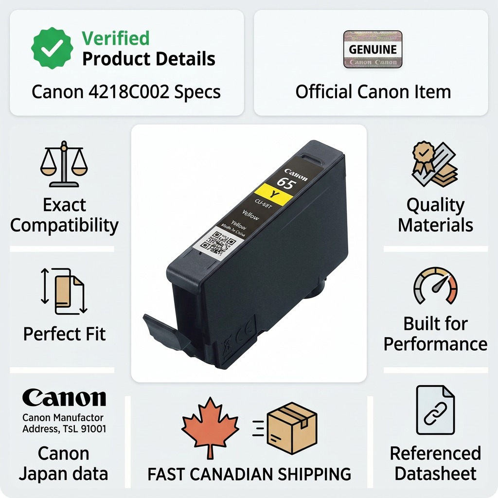 Canon CLI-65 – Yellow Ink Tank