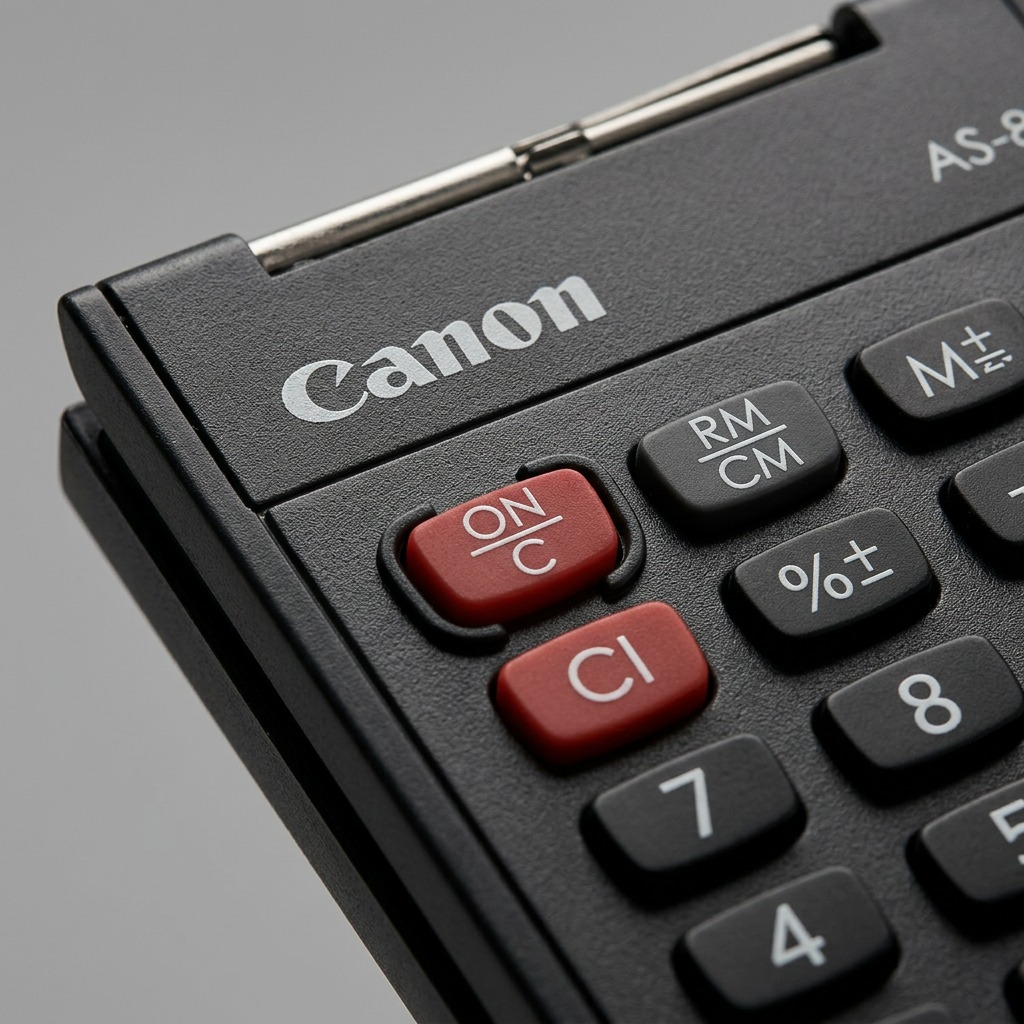 Canon AS-8 – Black 8-Digit Handheld Calculator