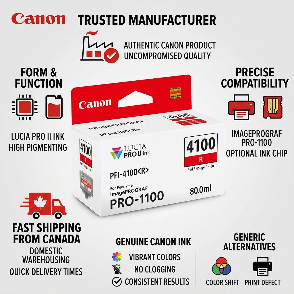 Canon PFI-4100 – Red Ink Tank