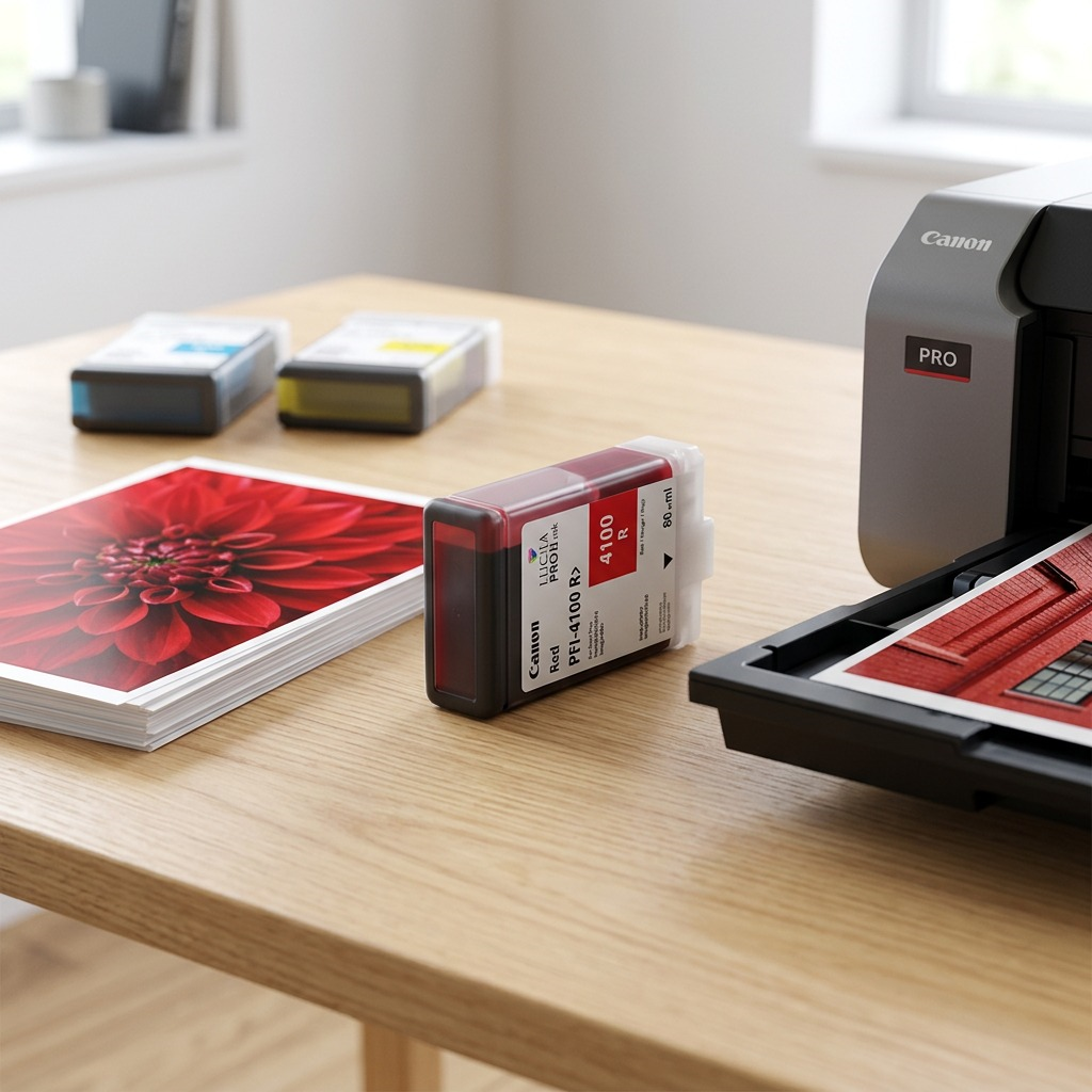 Canon PFI-4100 – Red Ink Tank