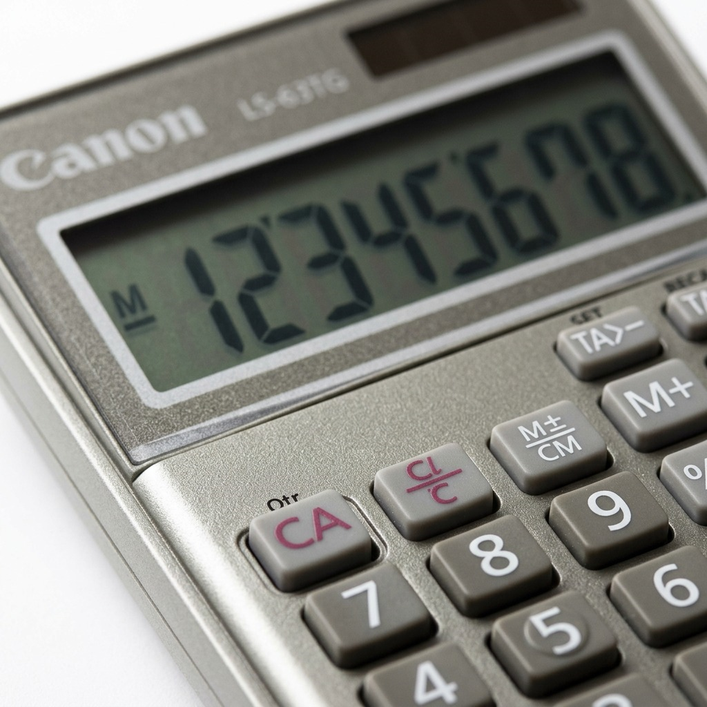 Canon LS-63TG Silver 8-Digit display