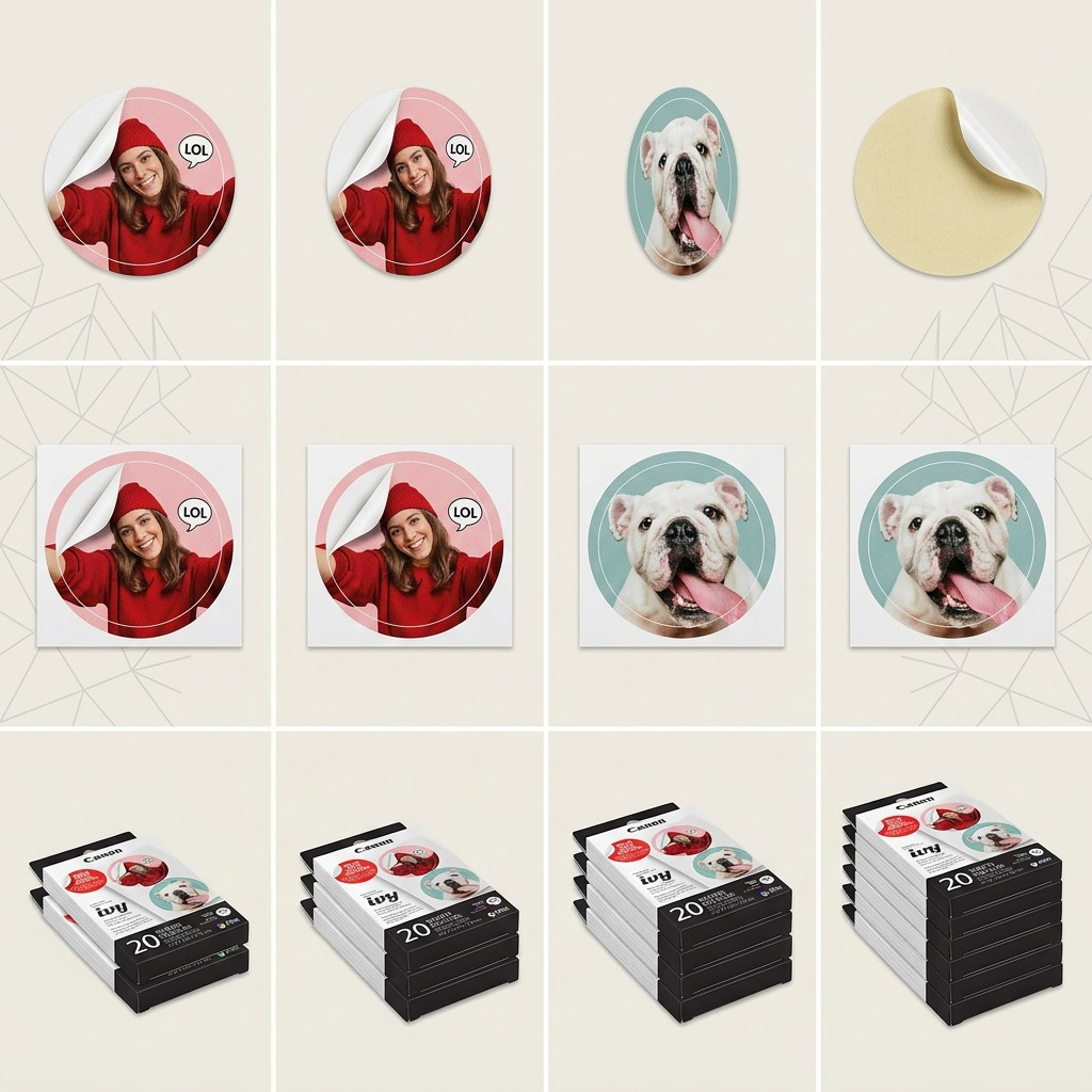 Canon Ivy ZINK – Pre-Cut Circle Sticker Pack