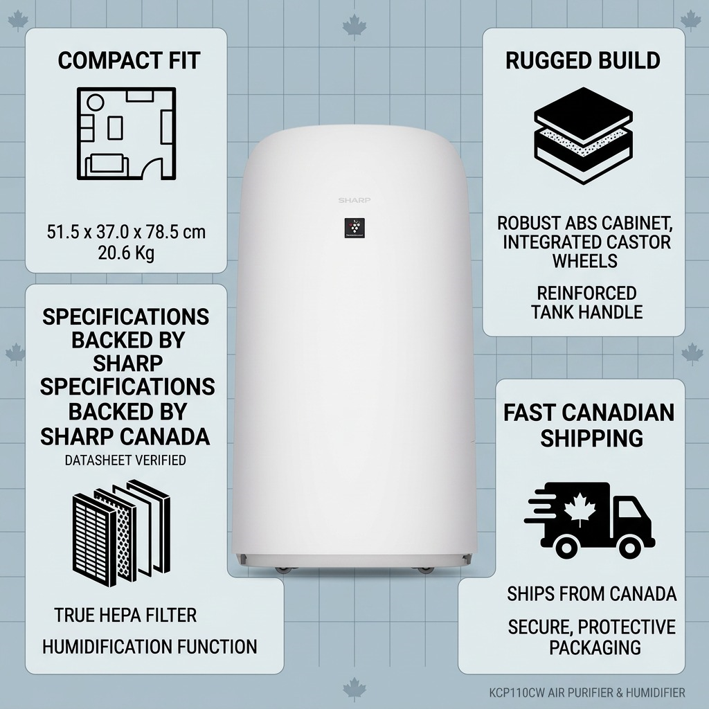Sharp KCP110CW – Air Purifier & Humidifier
