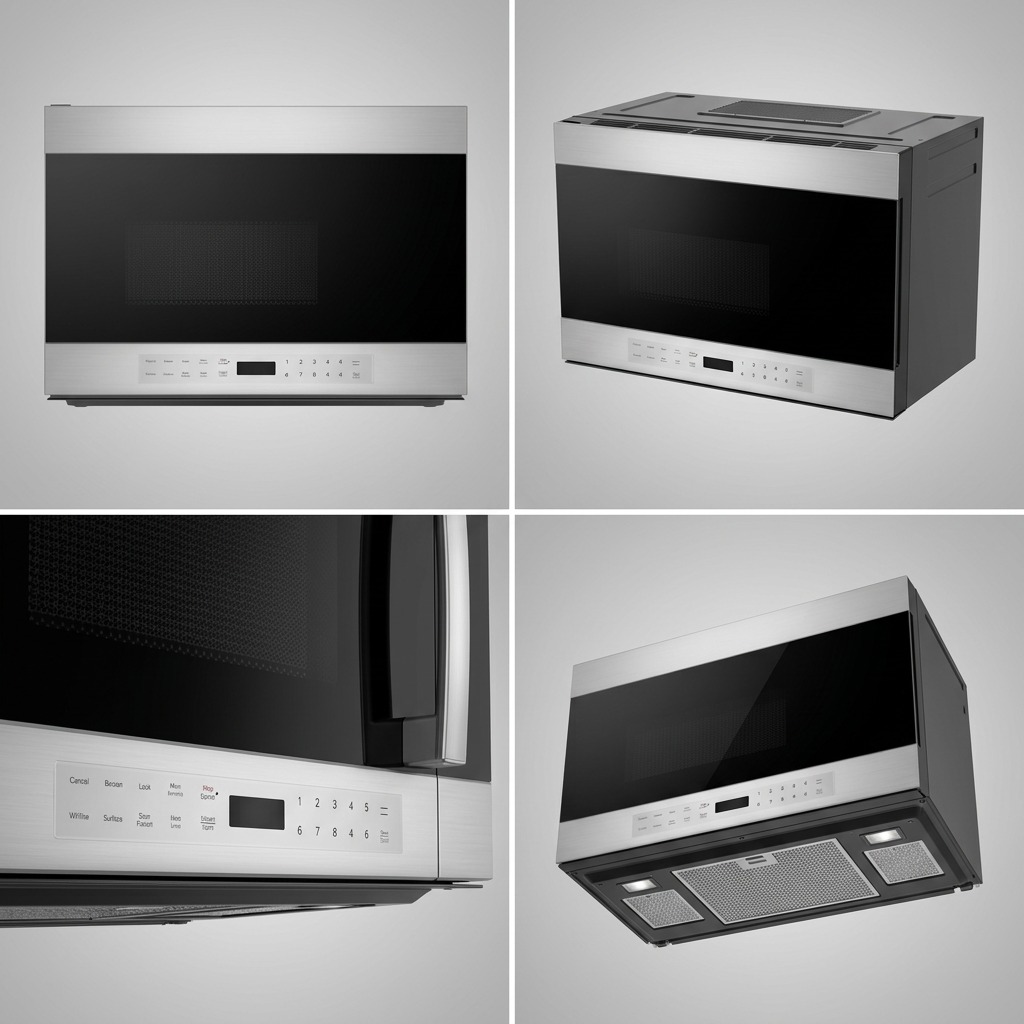 Sharp SMO1461GS 24-Inch Over-the - Range Microwave Oven - 1.4 cu. ft. 1000W Stainless Steel Finish