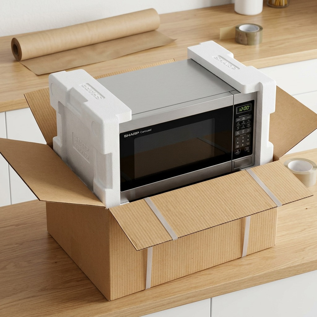 Sharp SMC1585KS Carousel Convection Microwave Oven - 1.5 cu. ft. 900W Stainless Steel