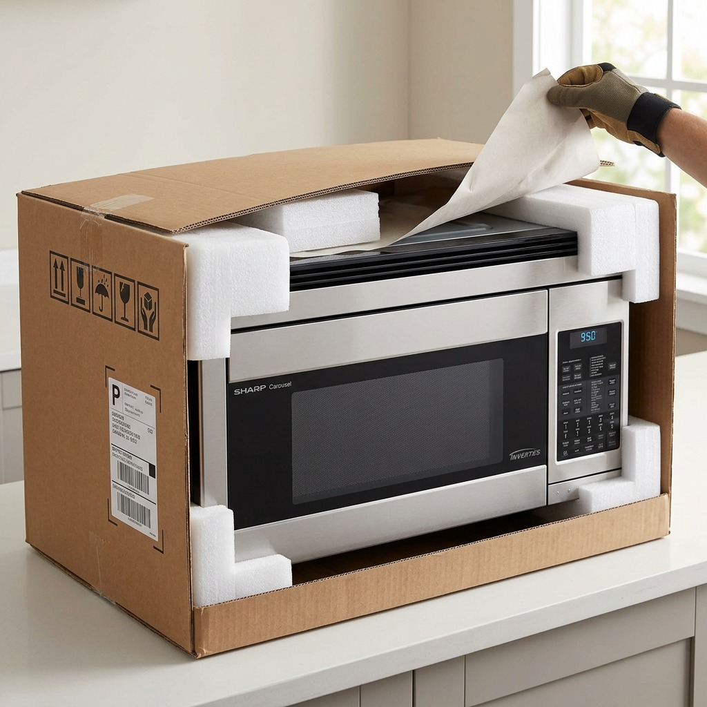 Sharp R1874TY Carousel Over-the - Range Microwave - 1.1 cu. ft. 850W Convection Oven