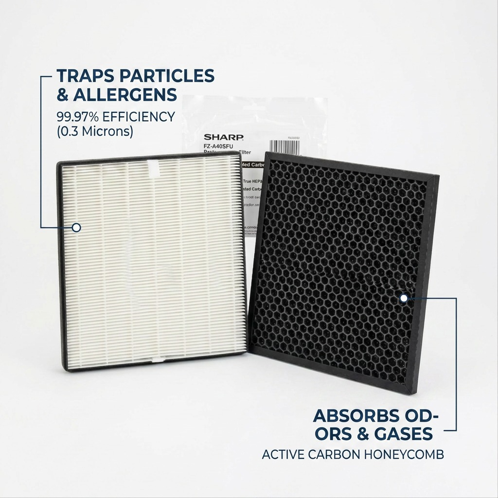 Sharp FZA40SFU – True HEPA & Deodorizing Filter Kit