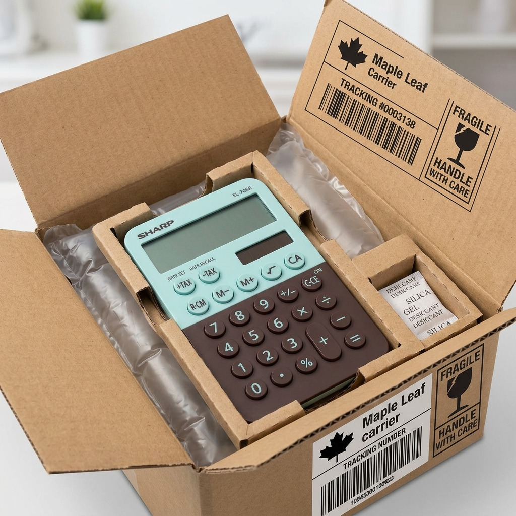 Sharp EL-760RBMT XL-8 Digit Display Calculator - Mint Chocolate
