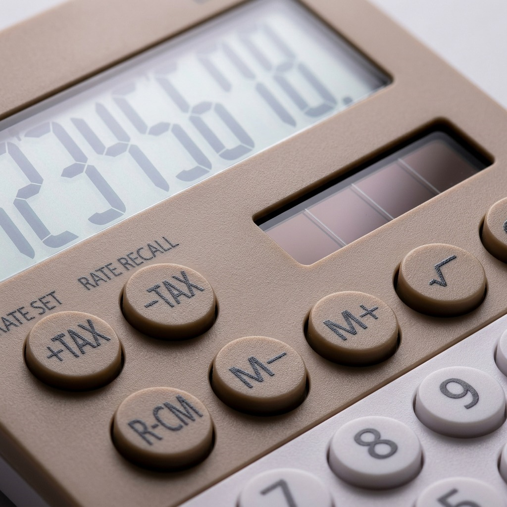 Sharp EL-760RLA Twin Power XL 8-Digit Desktop Calculator - Latte