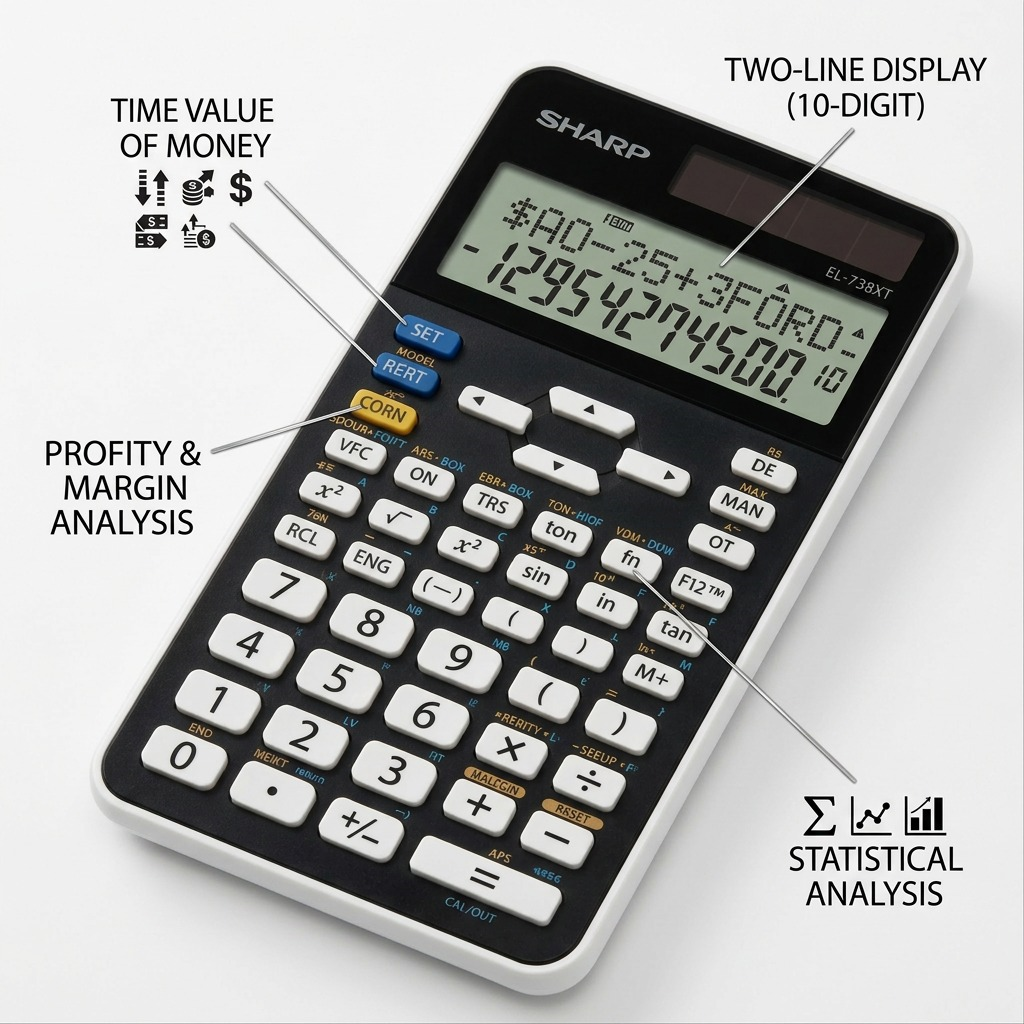 Sharp EL-738XT – Financial Calculator