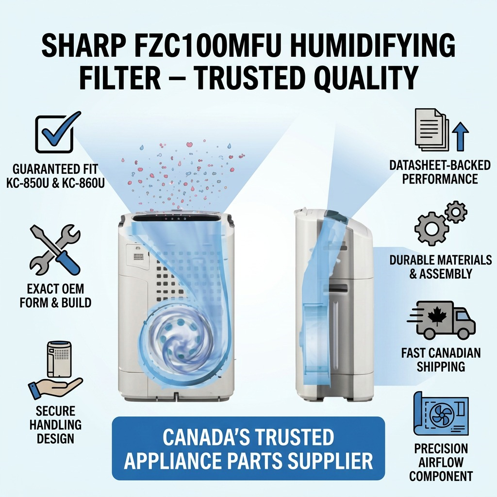 Sharp FZC100MFU Humidifying Filter - 2-Year Lifespan for KC-850U & KC-860U