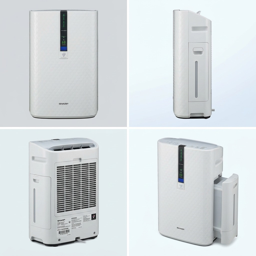 Sharp KC850U Plasmacluster Air Purifier and Humidifier - HEPA Filtration for 250 sq. ft.