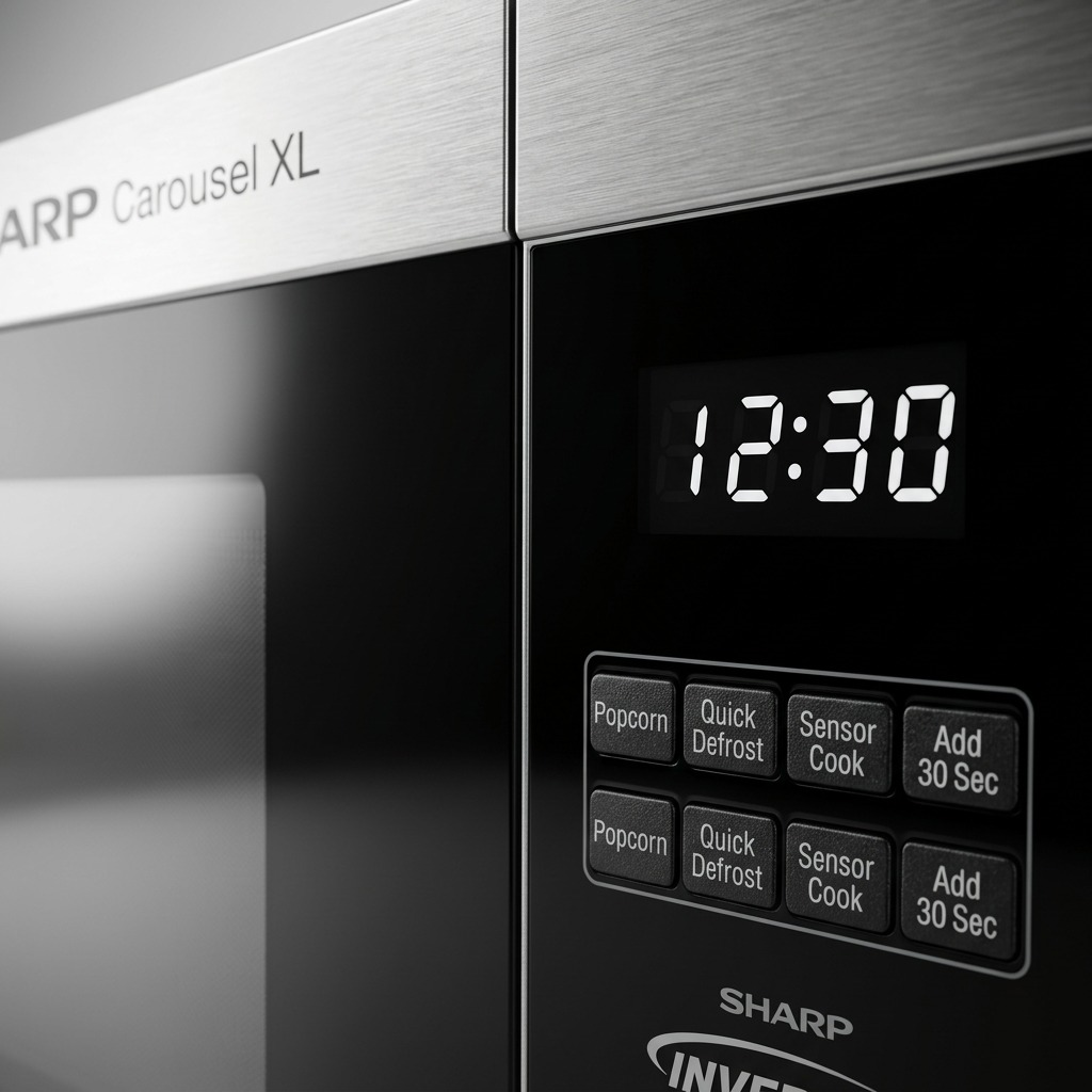 Sharp SMC2264KSC Carousel XL Countertop Microwave Oven - 2.2 cu. ft. 1200W