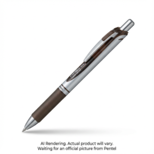 EnerGel Retractable Gel Roller, (0.7mm) Metal Tip, Sepia Ink