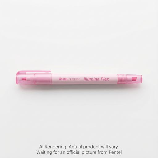 Illumina Flex Liquid Highlighter, Dual Tip - Chisel and Bullet, Pastel Pink