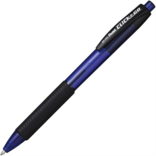 Click-N-Go Retractable Ballpoint Pen, (1.0mm), Blue Ink