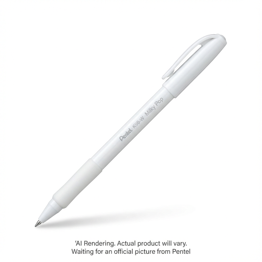Milky Pop Pastel Gel Pen, (0.8mm), White Ink