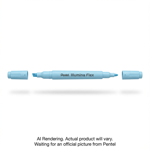 Illumina Flex Liquid Highlighter, Dual Tip - Chisel and Bullet, Pastel Sky Blue