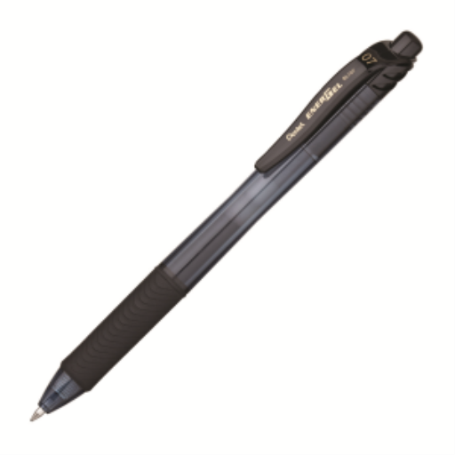 EnerGel-X Retractable Gel Roller, (0.7mm) Metal Tip, Black Ink