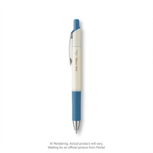 EnerGel Clena Retractable Liquid Gel Pen, (0.5mm) Needle Tip, Blue Accent, Blue Ink
