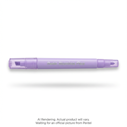 Illumina Flex Liquid Highlighter, Dual Tip - Chisel and Bullet, Pastel Violet