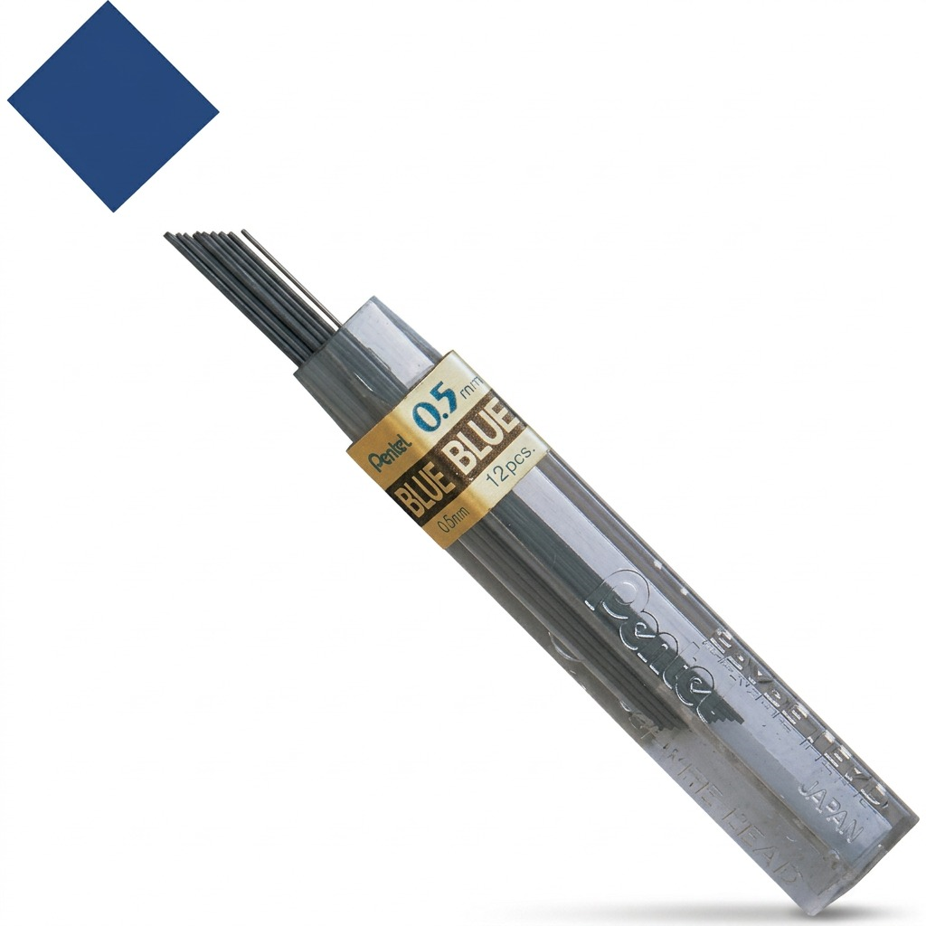 Refill Lead Blue (0.5mm) Fine, 12 Leads per Tube