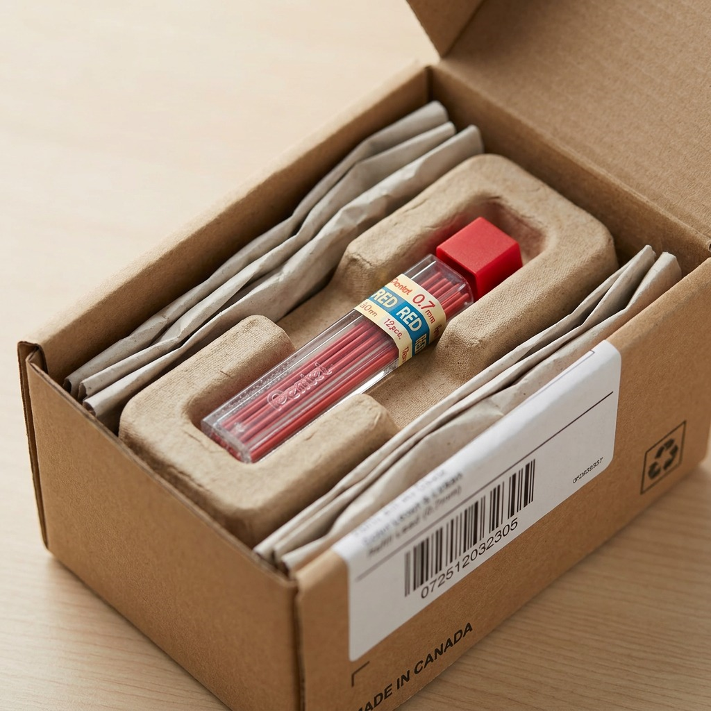 Refill Lead Red (0.7mm) Medium, 12 Leads per Tube