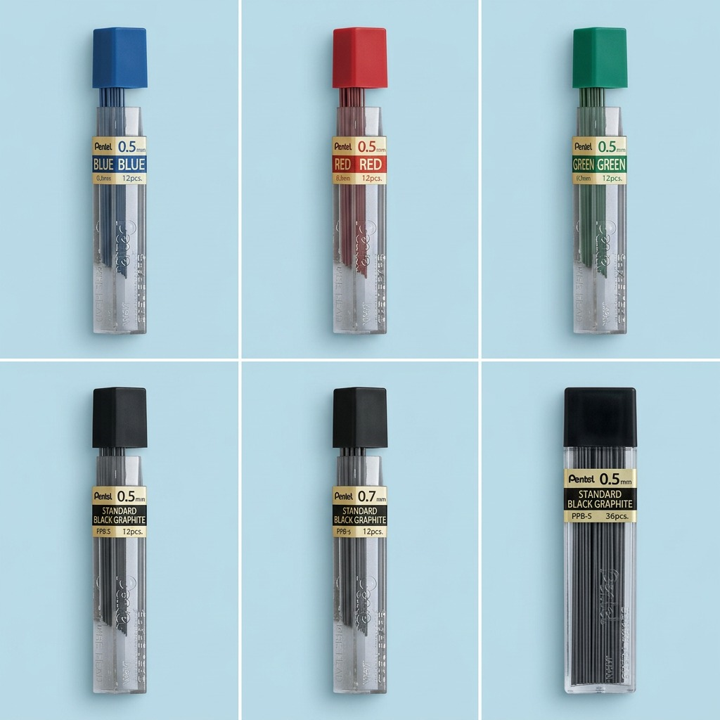Refill Lead Blue (0.5mm) Fine, 12 Leads per Tube