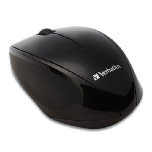 Verbatim Wireless Multi-Trac Blue LED Mouse – Black (97992)