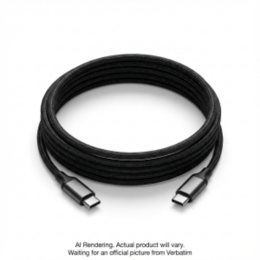 Verbatim Sync & Charge USB-C to USB-C 100W Magnetic Cable, 120 cm – Black (31863)