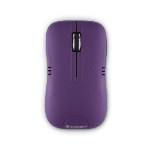 Souris optique sans fil Verbatim Commuter – violet mat (99781)