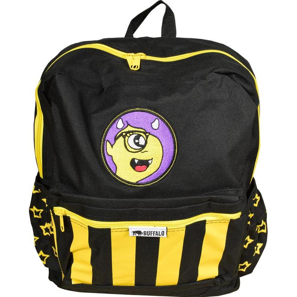 Buffalo Monster-Print Backpack with Padded Straps