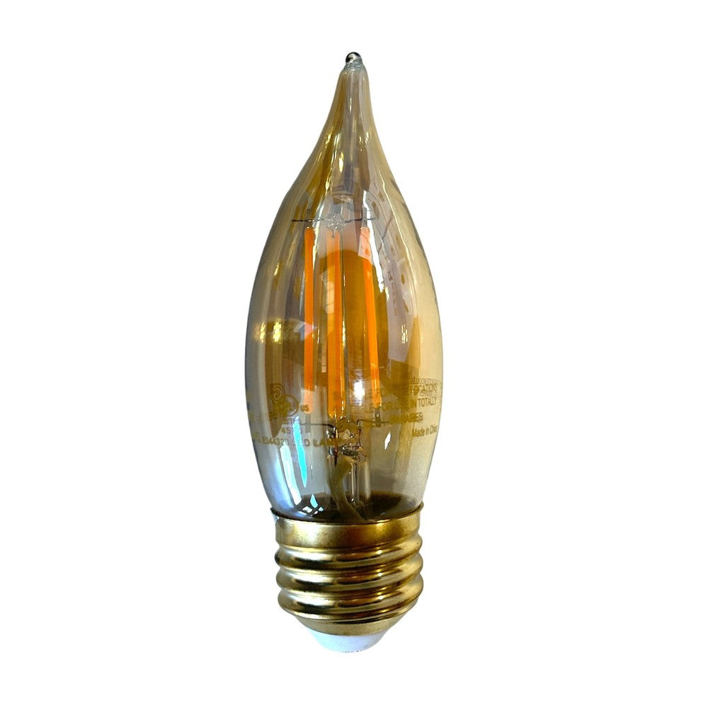 Ampoule DEL B10 4W graduelle 2200K flame Vintage Ambre à filament