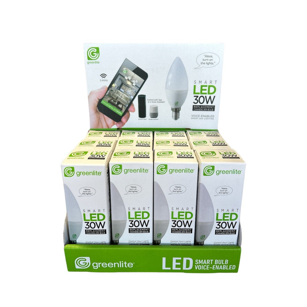 Ampoule DEL B10 graduelle Wifi intelligente 4.5W 2700K-6500K