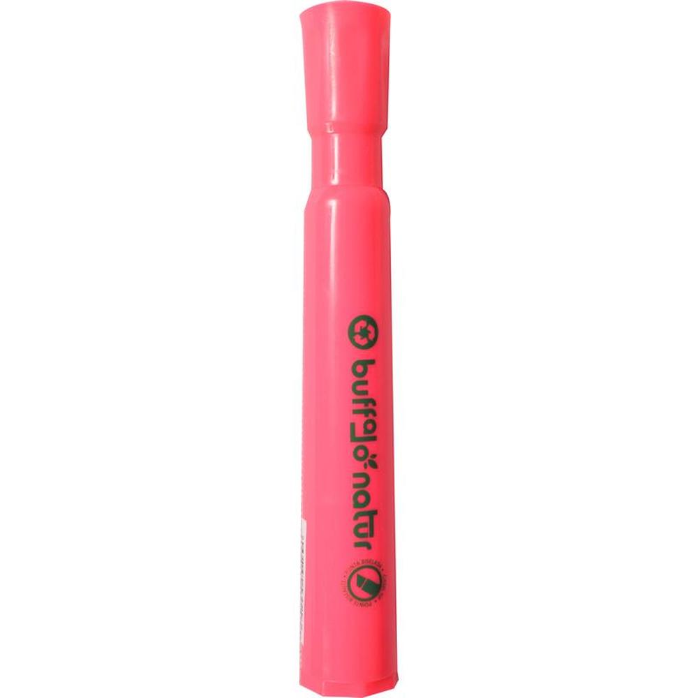 Buffalo Broad Chisel-Tip Highlighter - High-Visibility Pink Ink