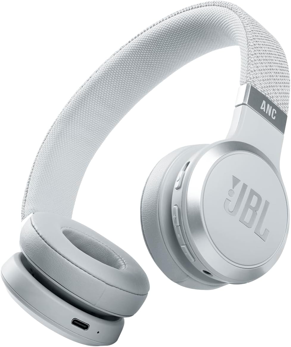 JBL Live 460NC Casque supra-auriculaire sans fil avec suppression du bruit longue durée de vie et commande vocale