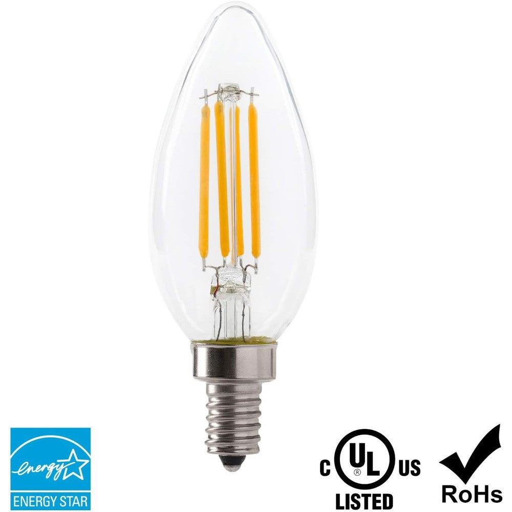Ampoule LED à filament B10 graduelle 4W 2700K - 6/pqt