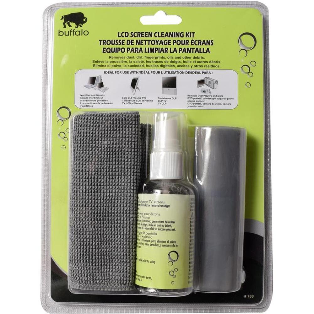 Buffalo LCD Screen Cleaning Kit - Solution & Microfiber Cloth