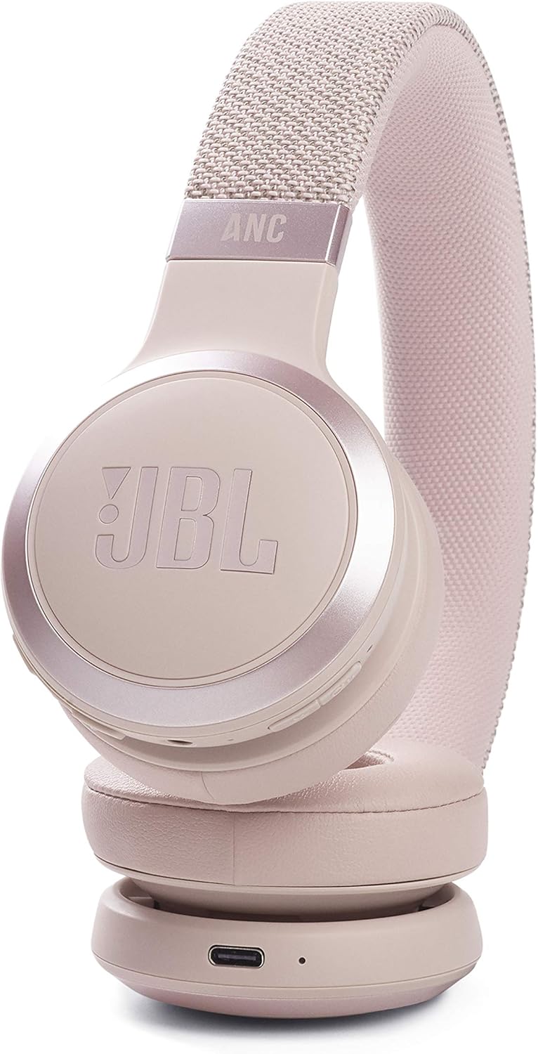 JBL Live 460NC Casque supra-auriculaire sans fil avec suppression du bruit longue durée de vie et commande vocale