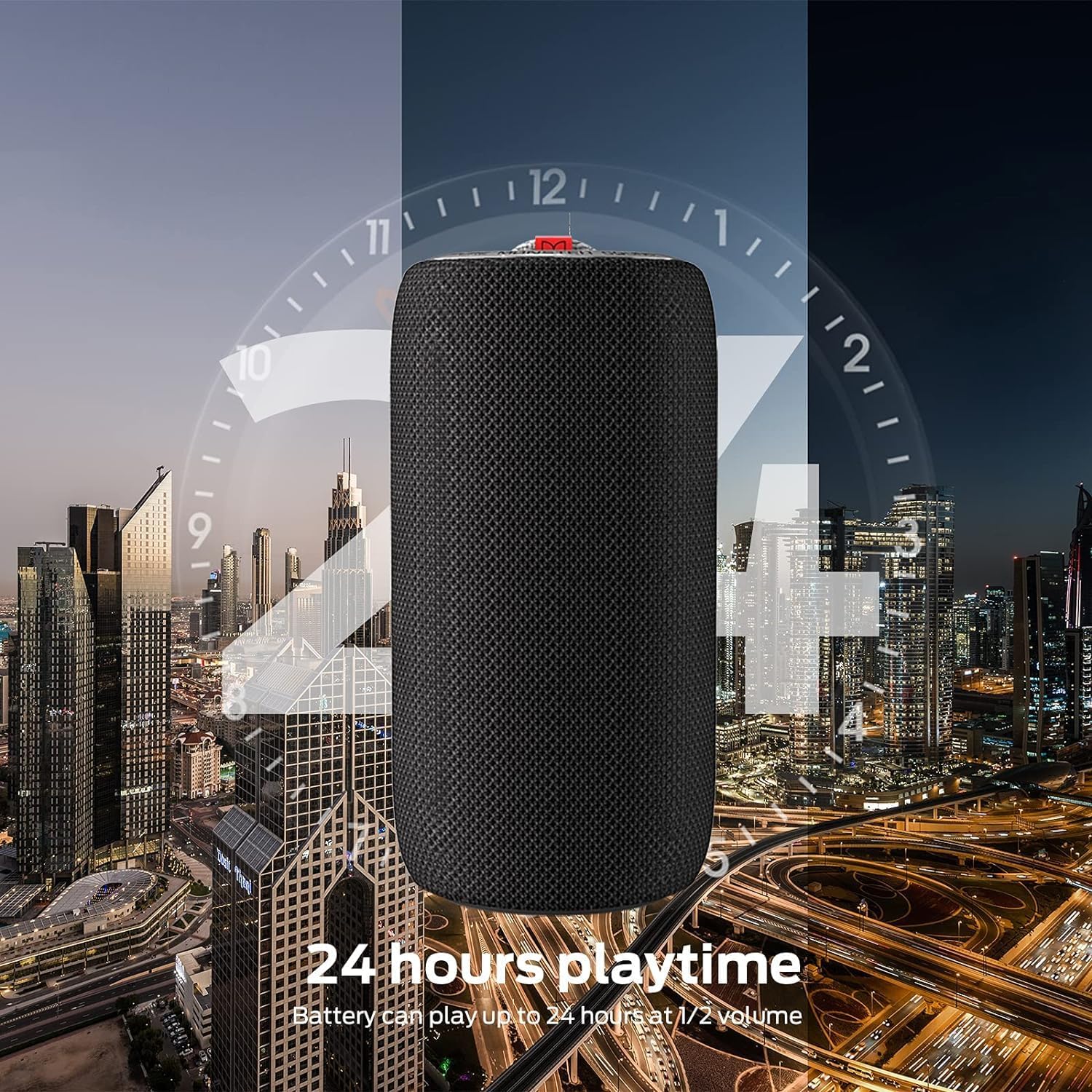 Monster S310 Haut-parleur Bluetooth portable, véritable appariement stéréo sans fil de 30W - Noir