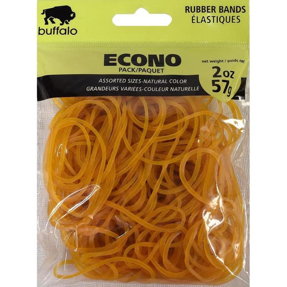 Buffalo Crepe Rubber Bands Assorted - 57g (2oz)