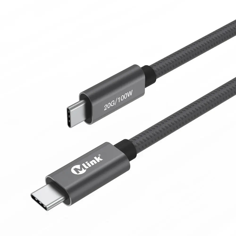 Câble USB-C PD100W 20 Gbit/s - Transfert Rapide, Charge Puissante, Sortie Vidéo 4K