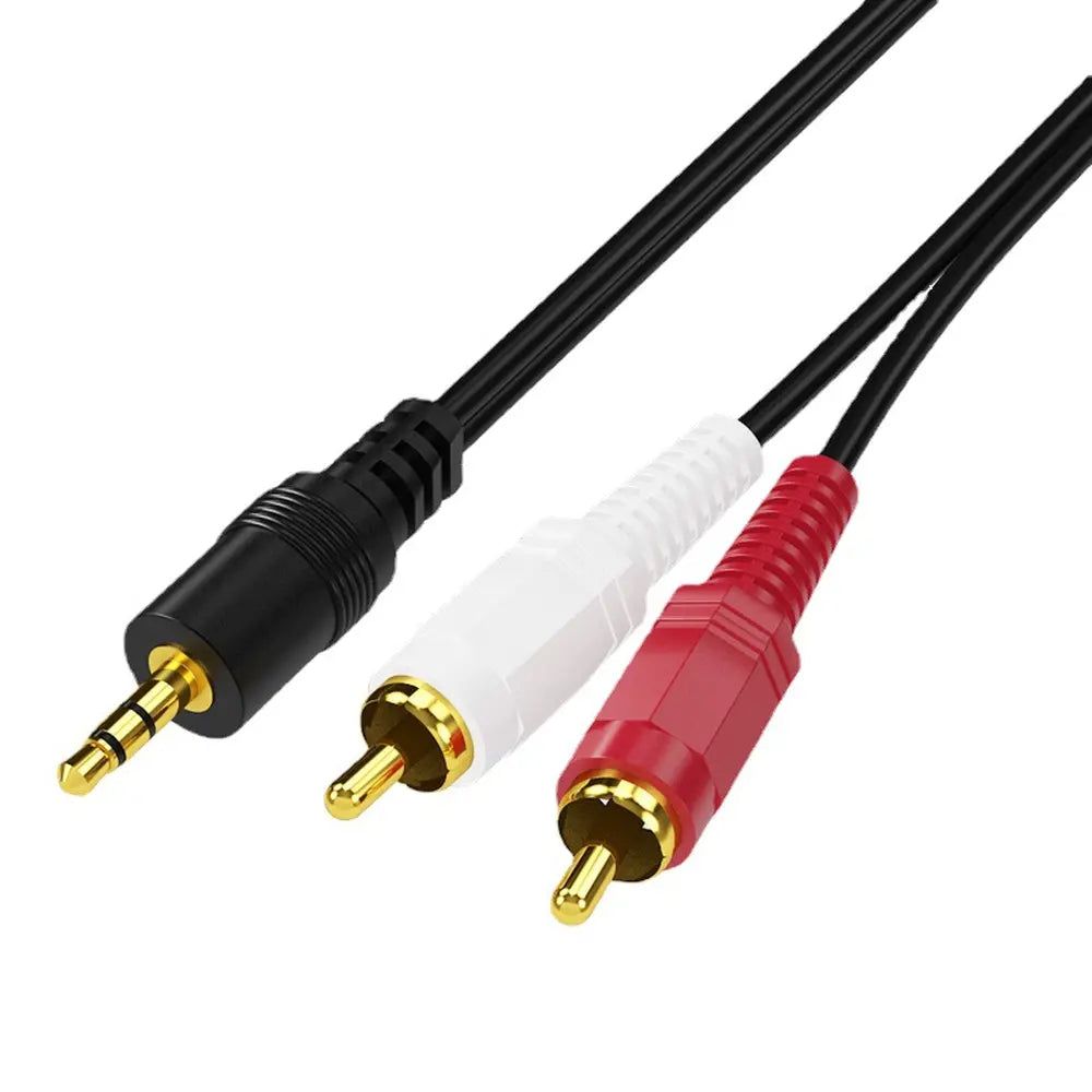 Câble audio stéréo premium 3.5mm vers RCA 1.5 mètre - Mlink Mlink