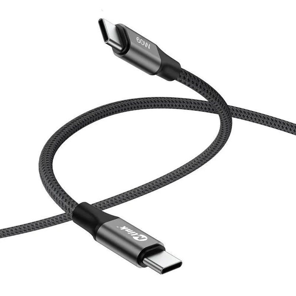 Câble tressé USB-C PD60W 20V/3A à charge rapide de qualité supérieur