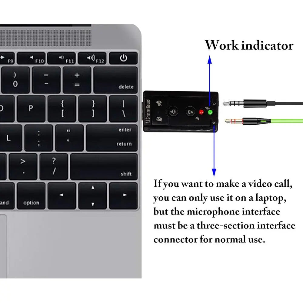 Carte Son Surround USB 7.1 Mlink: Son Surround Immersif et Contrôle Facile