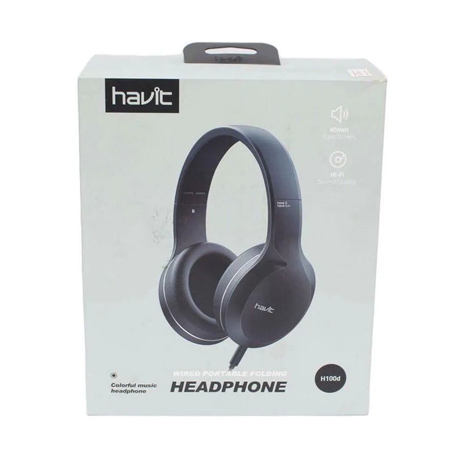 Casque d'écoute Havit H100d - Filaire Circum-Aural Noir avec Son Équilibré