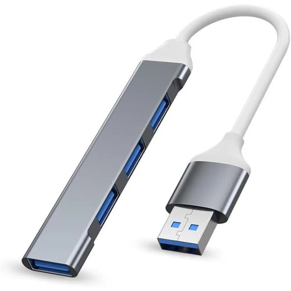 Concentrateur USB-A 3.0 4 en 1 en aluminium - Le Hub Ultraportable Mlink