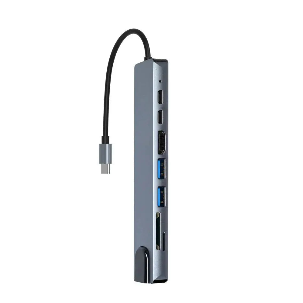 Concentrateur USB-C 3.0 8 en 1 en Aluminium par Mlink: Transformez Votre Ordinateur Portable en Station de Travail Ultime! 🚀