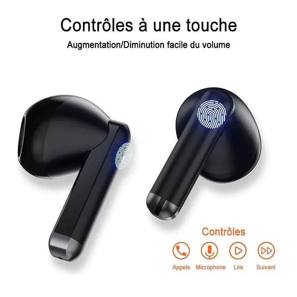 Écouteurs sans fil Bluetooth QERE E28 - Son immersif et suppression du bruit IPX5