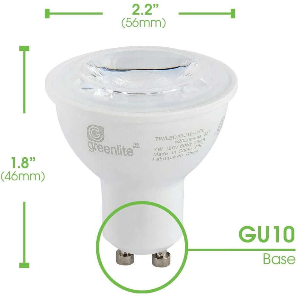 Greenlite LED 6.5W GU10 Dimmable 50W Equivalent - MIDAN Electronic